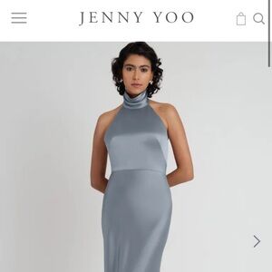 Selling brand new Jenny Yoo Bridesmaid dress “Nicole” in blue satin.